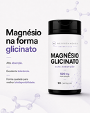 Magnésio Glicinato 500mg | Alta Absorção | 90 Cápsulas | Neurohacker