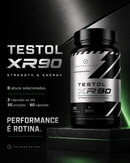 Testol XR90 - Testosterone Booster com 8 Ativos | 90 Cápsulas