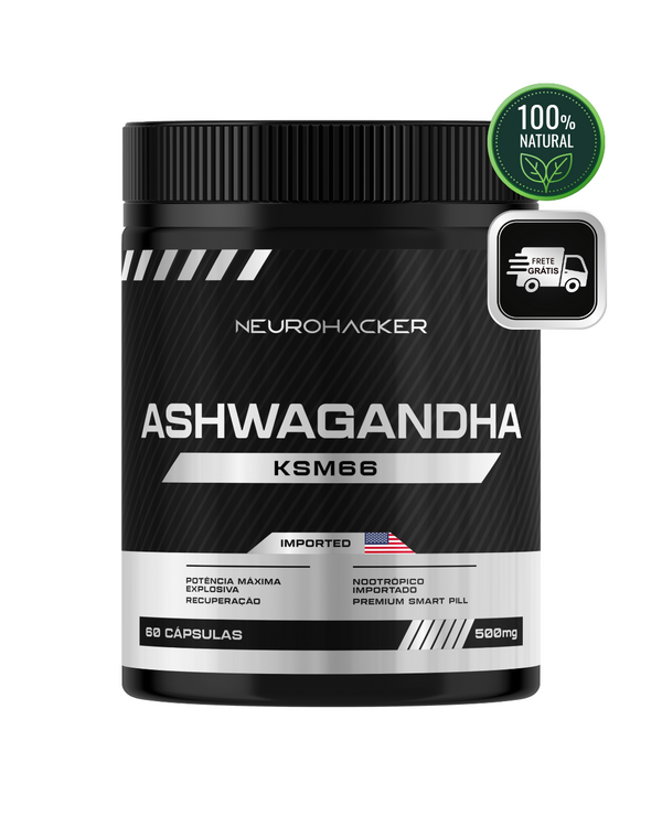 ASHWAGANDHA KSM66 – POTÊNCIA MENTAL E FÍSICA NATURAL | 500mg