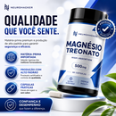 Magnésio Treonato 500mg | Alta Absorção | 60 Cápsulas - Neurohacker
