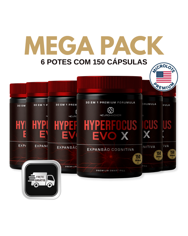 HYPERFOCUS EVO X - MEGA PACK (6 potes)
