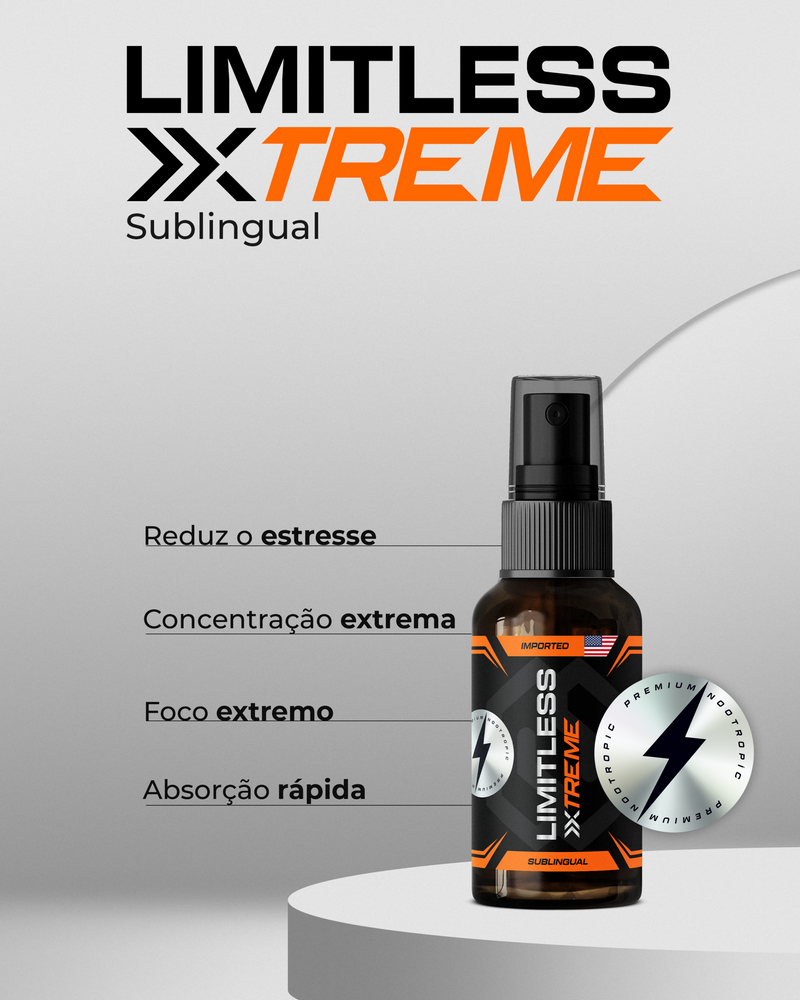 LIMITLESS XTREME - 90 CÁPSULAS  COMPRE 3 E LEVE 4 POTES + BRINDE: 1 LIMITLESS XTREME SUBLINGUAL