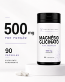Magnésio Glicinato 500mg | Alta Absorção | 90 Cápsulas | Neurohacker