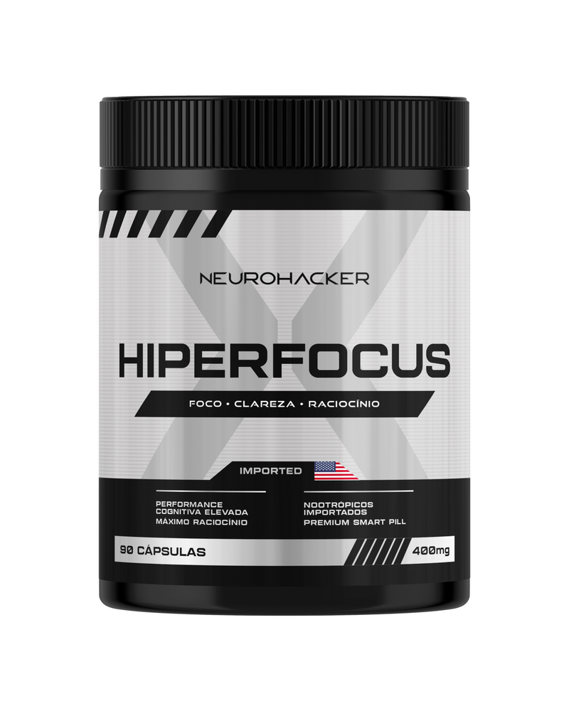 HIPERFOCUS X - Nootrópico Premium para Foco, Clareza e Raciocínio Rápido