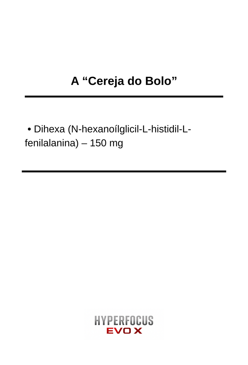HYPERFOCUS EVO X - O NOOTRÓPICO MAIS AVANÇADO DO BRASIL (30 COMPOSTOS PREMIUM) - POTE COM 150 CÁPSULAS