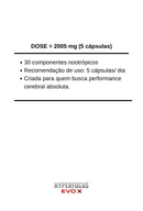 HYPERFOCUS EVO X - O NOOTRÓPICO MAIS AVANÇADO DO BRASIL (30 COMPOSTOS PREMIUM) - POTE COM 90 CÁPSULAS
