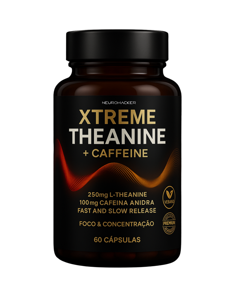 XTREME THEANINE + CAFFEINE – Foco Imediato, Energia Sustentada, Clareza Mental