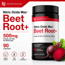 Nitric Oxide Max™ Beet Root+ 500mg | Extrato de Beterraba | 90 Cápsulas Vegetais