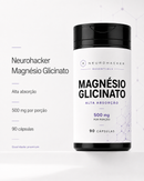 Magnésio Glicinato 500mg | Alta Absorção | 90 Cápsulas | Neurohacker