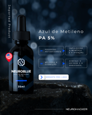 NEUROBLUE™ – Azul de Metileno Premium PA 5% | Energia Mitocondrial e Performance Cognitiva