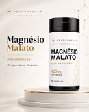 Magnésio Malato 425 mg – Alta Absorção | 90 Cápsulas
