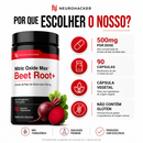 Nitric Oxide Max™ Beet Root+ 500mg | Extrato de Beterraba | 90 Cápsulas Vegetais