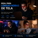 ÓCULOS NEURODARK DAVINCI BLOQUEADOR LUZ AZUL NOTURNO LENTE VERMELHA