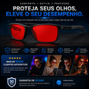 ÓCULOS NEURODARK DAVINCI BLOQUEADOR LUZ AZUL NOTURNO LENTE VERMELHA