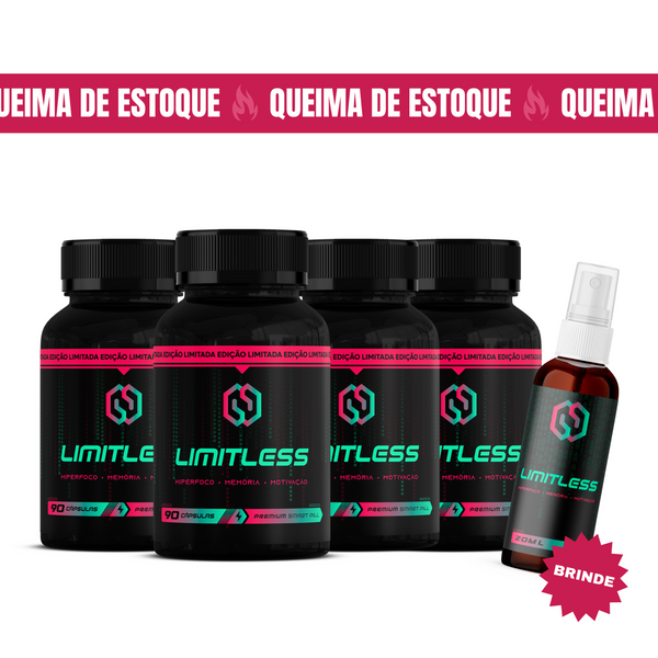 LIMITLESS - QUEIMA DE ESTOQUE - COMPRE 2 E LEVE 4 + BRINDE: LIMITLESS EM SPRAY