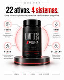 LIMITLESS RS4 | FÓRMULA ULTRA INTENSA COM 22 NOOTRÓPICOS