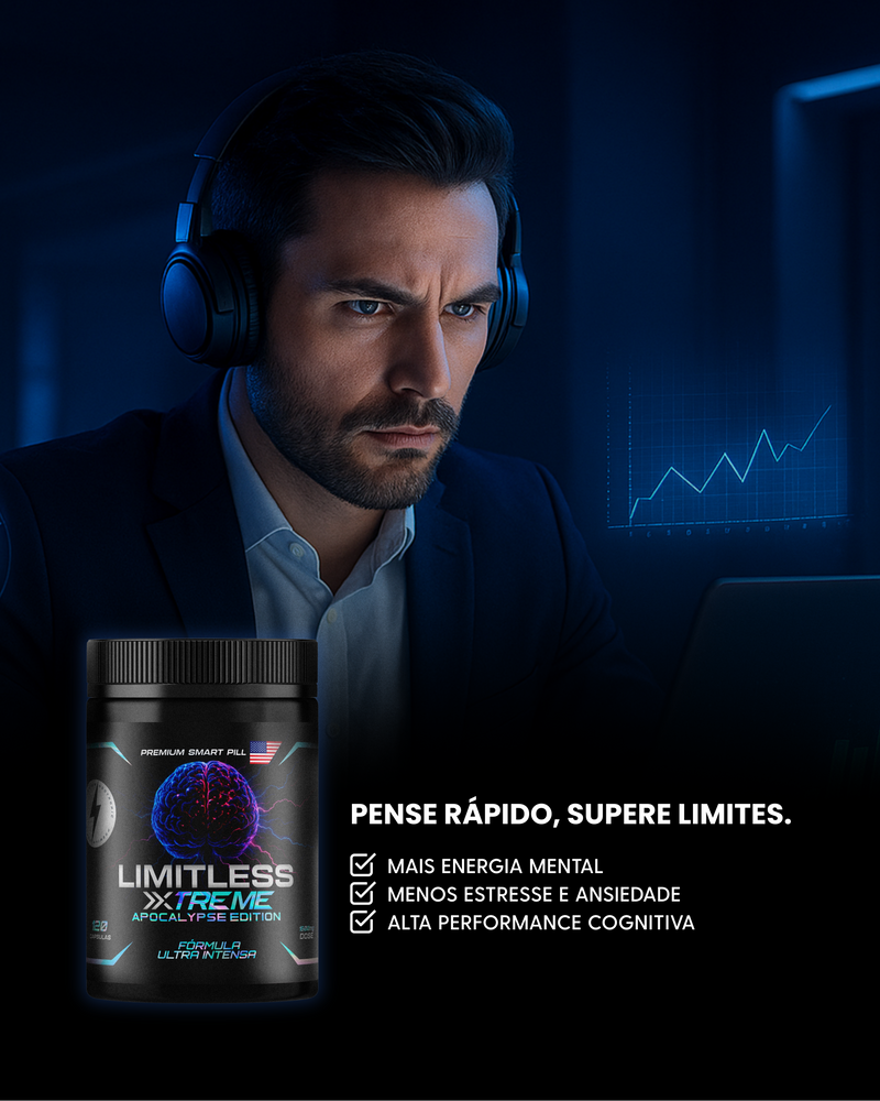LIMITLESS XTREME APOCALYPSE EDITION - FÓRMULA INSANA COM 25 NOOTRÓPICOS