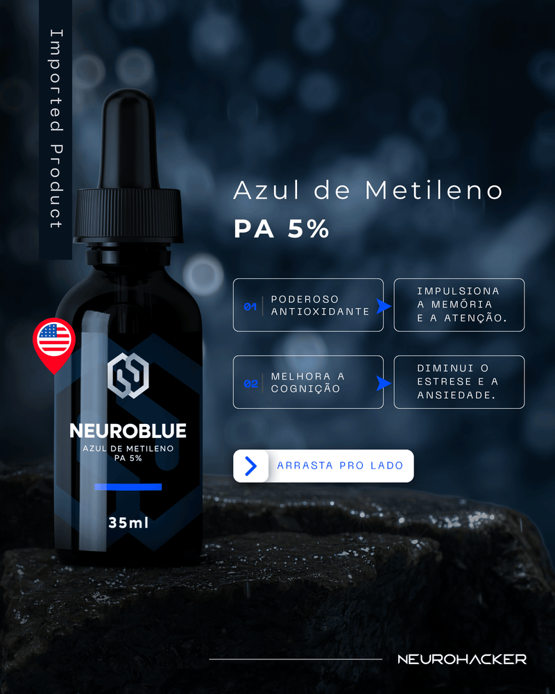 NEUROBLUE P.A 5% SUBLINGUAL - COMPRE 3 E LEVE 4