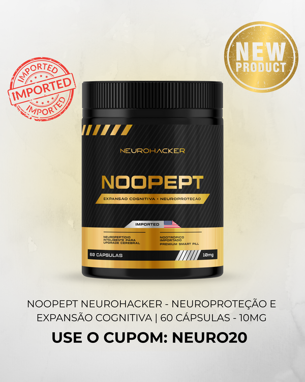 NOOPEPT Neurohacker - Neuroproteção & Expansão Cognitiva | 60 cápsulas - 10mg