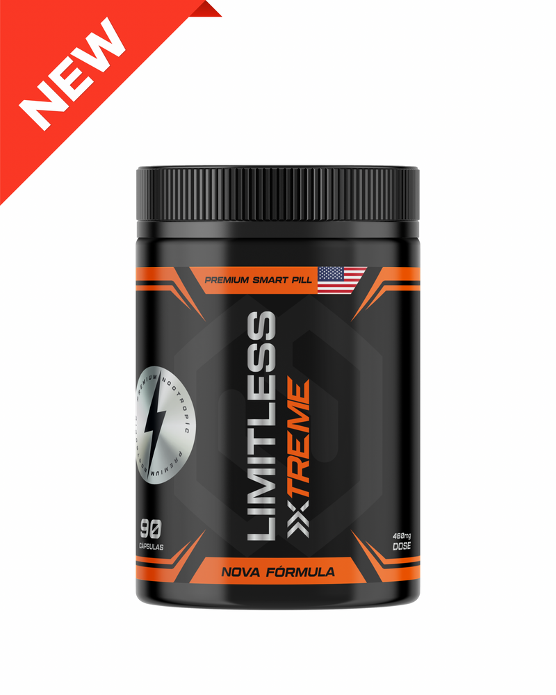 LIMITLESS XTREME - 90 CÁPSULAS  O NOOTRÓPICO MAIS INTENSO PARA PERFORMANCE MENTAL EXTREMA
