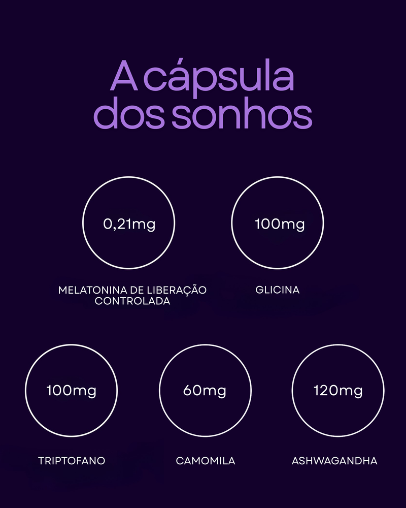 MELATONIN COMPLEX - FÓRMULA PREMIUM COM ASHWAGANDHA + CAMOMILA PARA SONO PROFUNDO