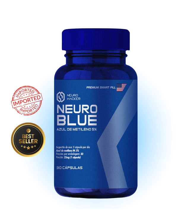 NEUROBLUE – AZUL DE METILENO PREMIUM | ENERGIA E FOCO AVANÇADO - 30 CÁPSULAS