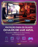 Óculos Bloqueador De Luz Azul - Lente Vermelha