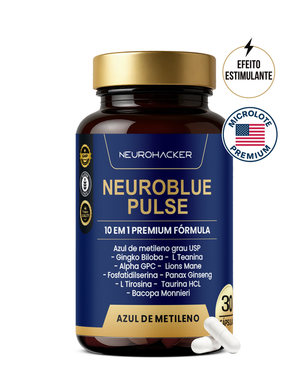 NEUROBLUE PULSE - FÓRMULA ESTIMULANTE 10 EM 1 | 30 CÁPSULAS