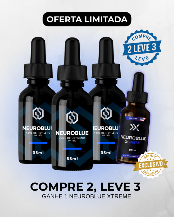 NEUROBLUE POWER PACK - Compre 2 e Leve 3 + Neuroblue Xtreme Grátis